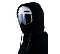 Agriculturi - Capucha impermeable con forro polar, pasamontañas multifuncional 3 en 1, pasamontañas de esquí, capucha de cobertura completa (negro)