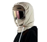 Agriculturi - Capucha impermeable con forro polar, pasamontañas multifuncional 3 en 1, pasamontañas de esquí, capucha de cobertura completa (blanco)