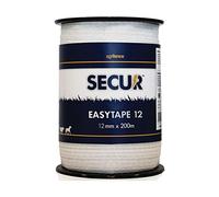 Agrifence Easy Polytape (Valla eléctrica), Unisex Adulto, Blanco, 12 mm x 200 m