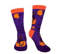 AGRIMONY Calcetines Calabazas Halloween Hombre Mujer Divertidos- Personalizados Graciosos Originales Calcetines- Ideas Disfraz Halloween Regalos Frikis para Adolescentes Papá Hombre Joven