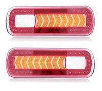 AGRISHOP Luces Traseras Para Remolque Led,2Pcs Pilotos Led Remolque Homologados,Pilotos Remolque12v24v,Pilotos led Remolque,Led Indicador Dinámico, Impermeable Pilotos Led Camion Tractor E-mark