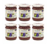 Agritur - Compota de ciruela 100% ecológica, sin azúcares añadidos, natural y artesanal, ideal para el desayuno y la merienda, perfecta como condimento para postres, pack de 6 × 210 g