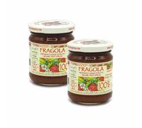 Agritur - Compota de Fresa 100% Ecológica, Sin Azúcares Añadidos, Natural y Artesanal, Ideal para Desayuno y Merienda, Perfecta como Condimento para Postres, Pack 2×210 g