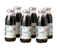 Agritur - Jugo de Arándano Negro Silvestre Orgánico pack 6x330ml - 100% arándano prensado, rico en polifenoles y antioxidantes, sin agua ni azúcares añadidos, puro y natural