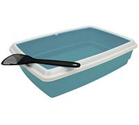 Aimé Bandeja sanitaria para gatos 797154 con borde y pala 54 x 40 x 14 cm