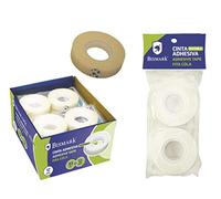 AGROFER Cinta Adhesiva Invisible 33X12 mm. 2 UDS, Negro, Estandar