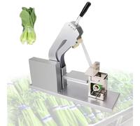 Agrupadora semiautomática de verduras con mesa de trabajo ajustable y modo de doble correa para supermercados, tiendas de alimentos frescos y mercados de agricultores