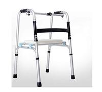 AGSu Andador Plegable con Ayuda para Caminar, 8 velocidades, Altura Ajustable, Agarre Suave, tapete Antideslizante, Andador de Aluminio liviano, Adecuado para Personas Mayores/discapacitadas, a (C)