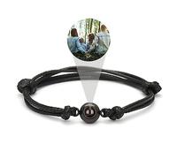 agsu Pulseras personalizadas con imagen en el interior, pulseras de fotos personalizadas, pulseras de proyección personalizadas con fotos, pulsera de imagen para mujeres y hombres, 1pcs, Piedra