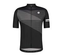 AGU Jersey Sport Rayas Hombre Negro-Mangas Cortas, Unisex-Adult, Black, L