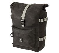 AGU Urban Trend H2O Roll-Top Bicycle Bag for Pannier Rack, 14 L Side Pocket Bicycle with Shoulder Strap, Water-Repellent, 100% Recycled Polyester, silver, 14