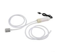 Agua autocebante de 5 V alimentada por USB, agua eléctrica para acuario, balcón, uso portátil con caudal de 4 l/min, altura de succión de 2 m, tubo de 6 mm (opciones de 1/3/5 metros) (1 metro)