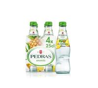 Agua con Gas con Sabor a Piña Pedras - Pack 4x25cl | Refresco Natural, Sin Azúcar, Bebida Saludable y Refrescante
