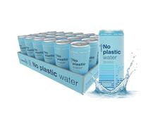 Agua con gas en lata No Plastic Water de Ocean52. Agua Mineral con gas - Pack 24 unidades x 33cl. Agua con gas en pack de 24 latas de 33cl. Agua mineral con gas en lata.