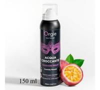 Orgie - ACQUA CROCCANTE PASSION FRUIT (Mousse de masaje crujiente | Espuma efervescente hidratante. Masaje crujiente, hidratante de la piel. | Maracuya)