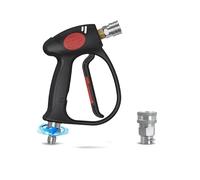 Agua De Alta Presión 3/8 "a M22-14mm Manguera Giratoria De 360 grados Antienredos, Boquilla Antiarañazos De Enchufe Rápido De 1/4" 25 Grados Boquillas