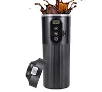 Agua de calefacción portátil para coche - De viaje eléctrica 12 V/24 V, calentada de 500 ml con pantalla LCD | Eléctrica para coche para café, té, bebidas calientes, viajes por carretera, A