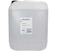 Agua de laboratorio Aqua Bidest 10 L | Agua bidestilada de mayor pureza | Conductividad < 0,06 µS/cm | Para uso médico, farmacéutico, químico y técnico | No estéril
