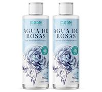 Agua de Rosas pura con Ácido Hialurónico Monte Nativo 2x200ml | Cosmética natural | Tónico facial piel sensible | Desmaquillante facial | Anti acné | Cuidado de la piel | Ácido hialurónico Puro