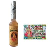 Agua de Sándalo 221 ml + Jabón Esotérico de Glicerina con Sándalo, Romero y Ruda | Limpieza Energética, Buena Suerte, Dinero, Amor y Salud - Pack Ritual Completo