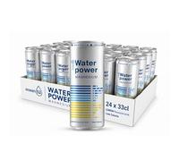 Agua en lata Water Power, de Ocean52. Agua Mineral Natural con Limón y Magnesio - Pack 24 unidades x 33 gua en packs de 24 latas de 33 gua mineral en lata x 24.