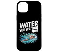 Agua Esperando Nadar Motivación Nadador Carcasa para iPhone 14 Plus