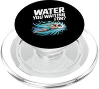 Agua Esperando Nadar Motivación Nadador PopSockets PopGrip para MagSafe