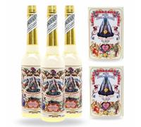 Agua Florida Pack 3 Botellas de 270ml + 2 jabón 95g originario de Perú. Murray & LanMan. 810 ml Total. Amarilla Original de Perú