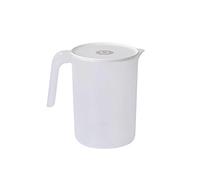 agua fría plástico para el hogar, gran jarra plástico con tapa para resistencia a altas temperaturas, jarra mezcla para zumo, bebidas, té helado, jarra agua 2 l