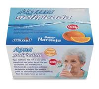 Agua gelificada. Espesante para disfagia. 3 Sabores en tarrina 125 gramos. Pack de 6x4 = 24 tarrinas. Agua gelificada disfagia sabores. Agua gelificada para hidratar con plena seguridad. (24, Naranja)