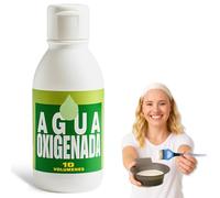 Agua oxigenada, Grado cosmetico uso estético y personal, 10 volúmenes con tapa de seguridad para niños, Coloración del cabello, Aclarado suave, Higiene personal, Cuidado de la piel, Capacidad 250 ml
