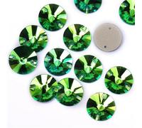 Agua perforando Gemas Redondas, 3200 Rivoli de Espalda Plana for Coser, Diamantes de imitación, decoración Artesanal, Costura, Diamantes de imitación(8mm 168Pcs)