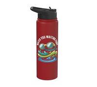 Agua que esperas gafas de natación Splash Stainless Steel Insulated Water Bottle