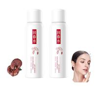 Agua rejuvenecedora antiarrugas Lingzhi, suero rejuvenecedor antiarrugas Ganoderma Lucidum, hidratación profunda, rostro antienvejecimiento y reafirmante, desvanecimiento de líneas finas (2pcs)