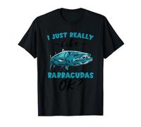 Agua Salada Barracuda Me Gusta Mucho el Amante de los Peces Barracuda Camiseta