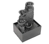 Agua USB de Escritorio, Manualidades para Interior, Fuente de Agua, Decoración de Mesa de Oficina en Casa, Adorno de Fuente con Batería en Cascada