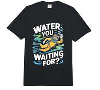 Agua Usted Esperando Scuba Diver Pun Ocean Comfort Colors Adult Heavyweight T-Shirt