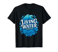 Agua viva Juan 4:14 Cristiano Camiseta
