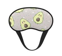 Aguacate de dibujos animados lindo, Cubiertas oculares completas, antifaces para dormir que bloquean la luz, orejeras opacas para dormir