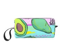 Aguacate Dibujo Mano Colorido, Bolsa de Maquillaje Bolsa de cosméticos Bolsa de artículos de tocador de Viaje portátil Bolsa de Maquillaje