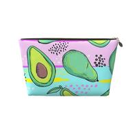 Aguacate Dibujo Mano Colorido, Bolsa de Maquillaje Bolsa de cosméticos Bolsa de artículos de tocador de Viaje portátil Bolsa de artículos de tocador