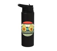 Aguacate en el gimnasio Genial Echa un vistazo a mi cuerpo Stainless Steel Insulated Water Bottle