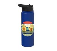 Aguacate en el gimnasio Genial Echa un vistazo a mi cuerpo Stainless Steel Insulated Water Bottle