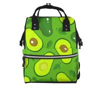 Aguacate en Green Food and Drink.Mochila de maternidad de gran capacidad, bolso cambiador, mochila de viaje para actividades al aire libre.