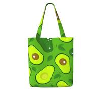 Aguacate en verde Comida y bebida,Bolsas de supermercado reutilizables, bolsas de compras, bolsas de lona de gran capacidad, bolso de hombro