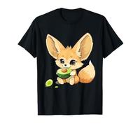 Aguacate Fennec Zorro Lindo Amante del Aguacate Arte Animal Vida Silvestre Camiseta