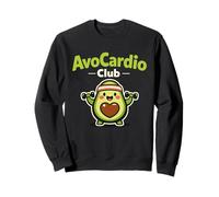 Aguacate Gym AvoCardio Fitness Humor Divertido Entrenamiento de Salud Sudadera