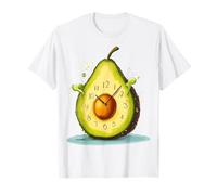 Aguacate Pintura Abstracto Lindo Retrato Fruta Arte Aguacate Camiseta