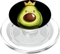 Aguacate real con corona dorada para niños y niñas PopSockets PopGrip para MagSafe