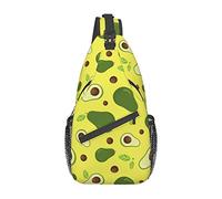 Aguacate Sling Bag Senderismo Mochila Crossbody Hombro Mochila Viaje Pecho Pack para Hombres Mujeres